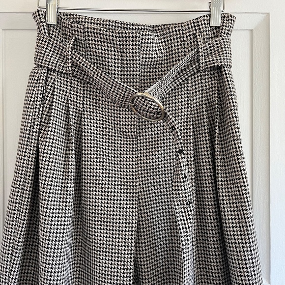 NWT Yigal Azrouel High Waisted Houndstooth Pants - Picture 2 of 7